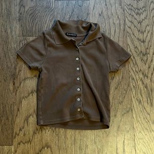 brown button up brandy mellive